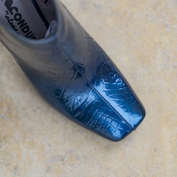 Botine Dama din Piele Naturala Valerie Blue - imagine 3