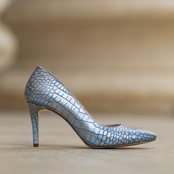 Pantofi Stiletto Adele Blue Sidef - imagine 1