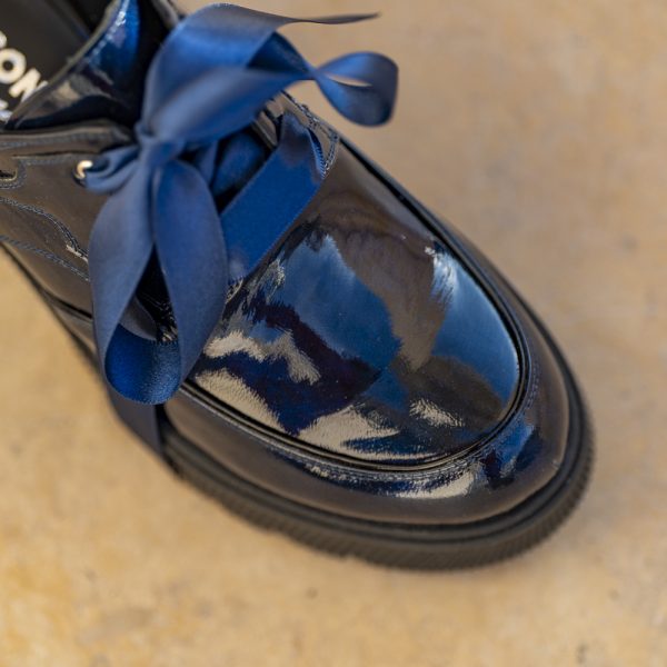 Pantofi Dama Cu Talpa Groasa Amani Blue - imagine 3