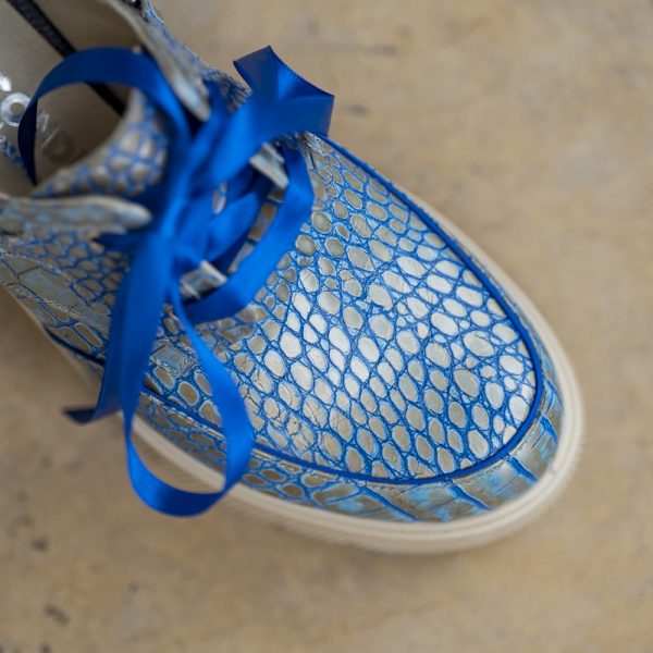 Pantofi Dama Cu Talpa Groasa Amani Blue Sidef - imagine 2