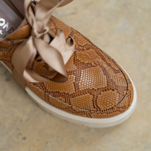 Pantofi Dama Cu Talpa Groasa Amani Cognac2 - imagine 2