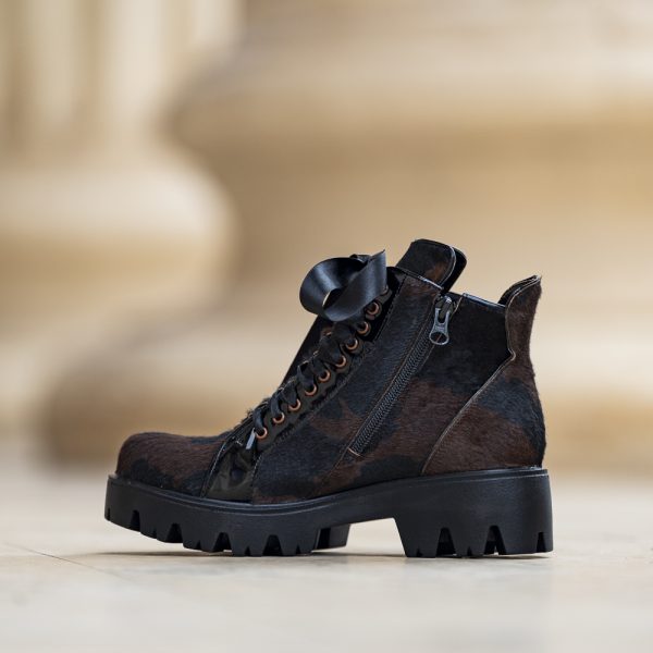 Ghete Dama din Piele Naturala Soren Brown - imagine 3
