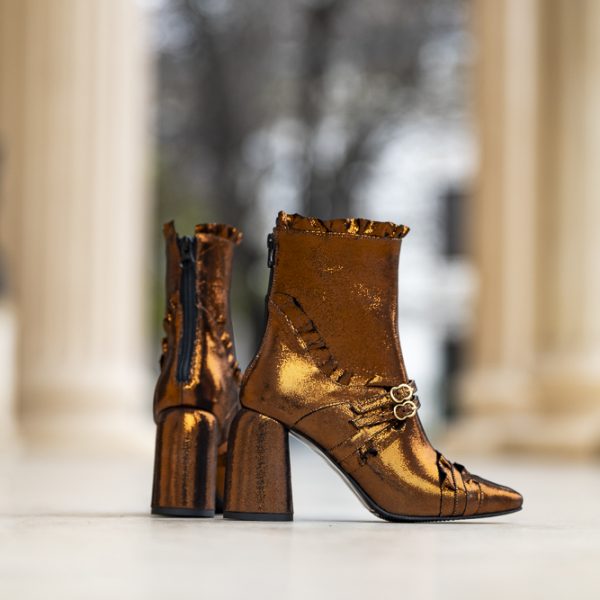 Botine Dama din Piele Naturala Dakota Glam - imagine 4