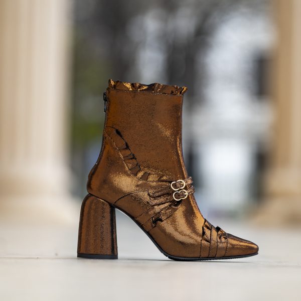 Botine Dama din Piele Naturala Dakota Glam - imagine 2