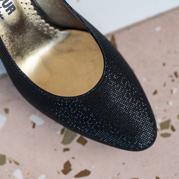 Pantofi Dama Cu Toc Gros Eveline Black - imagine 3