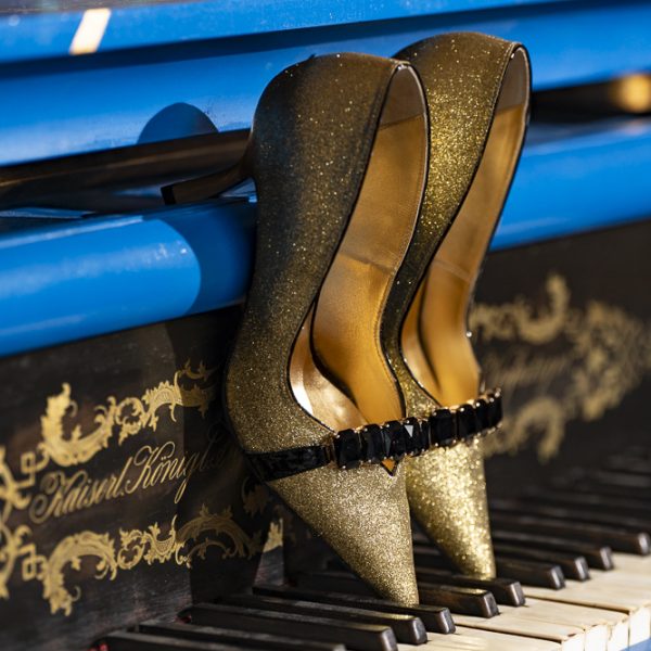 Pantofi Dama Toc Clepsidra Marta Gold - imagine 5