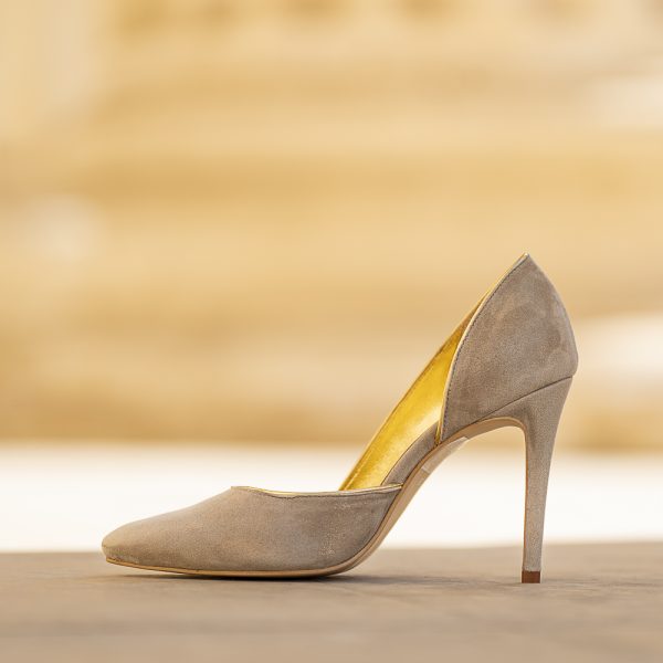 Pantofi Stiletto Aime Grej - imagine 2
