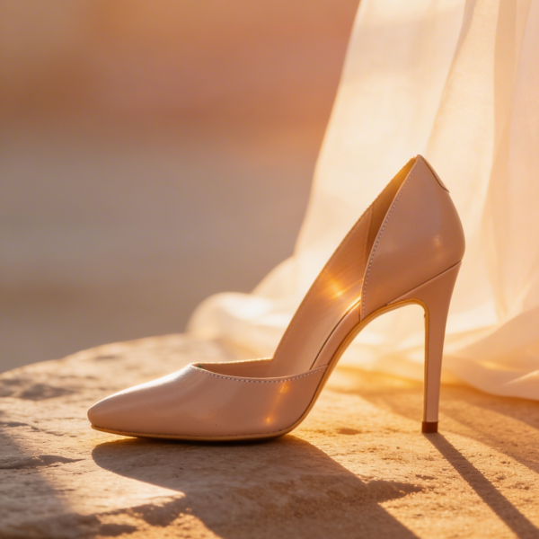 Pantofi Stiletto Aime Nude - imagine 2