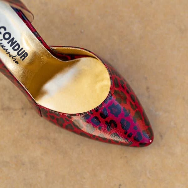Pantofi Stiletto Aime Red Sauvage 2 - imagine 3