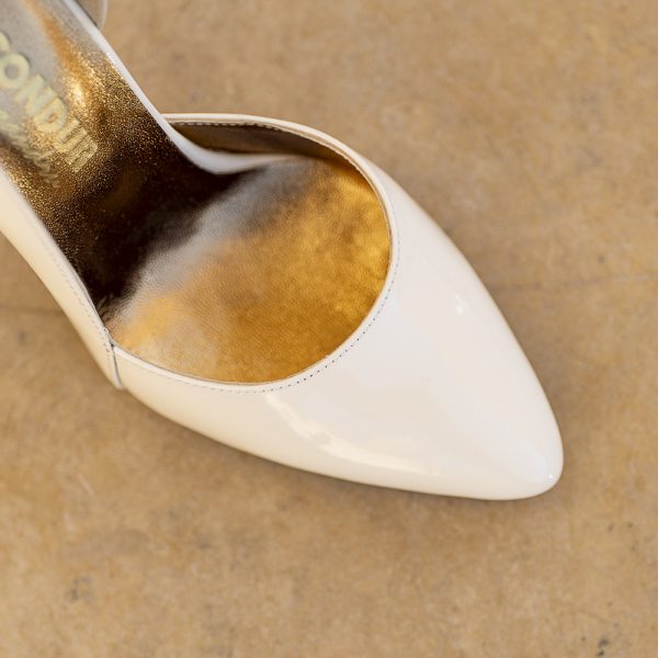 Pantofi Stiletto Aime White - imagine 2