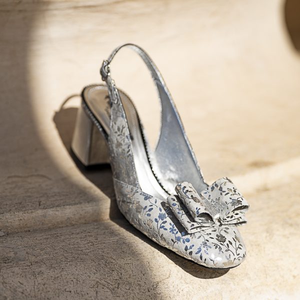 Sandale Dama din Piele Naturala Joy Argento - imagine 3