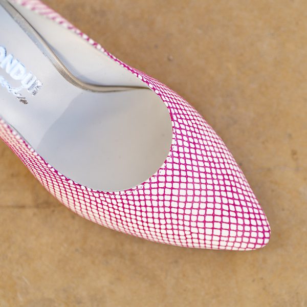 Pantofi Dama cu Toc Gros Victoria Pink - imagine 3