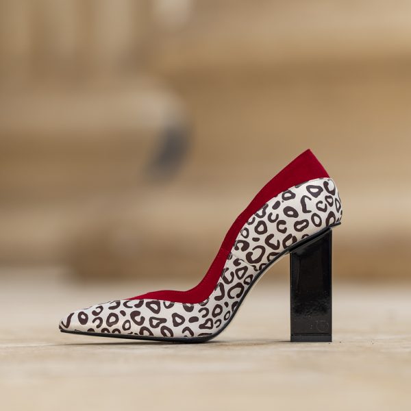 Pantofi Dama Cu Toc Gros Esme Glamour - imagine 3