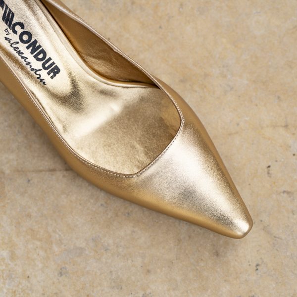 Pantofi Dama Toc Clepsidra Roanna Oro - imagine 3