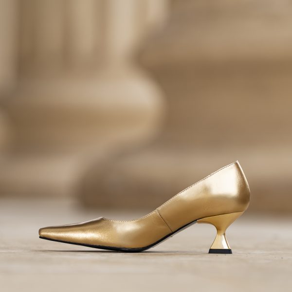 Pantofi Dama Toc Clepsidra Roanna Oro - imagine 2
