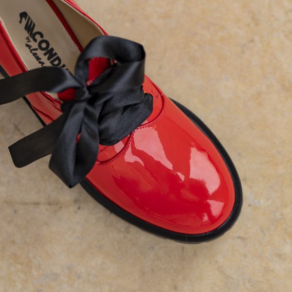 Pantofi Dama cu Siret Renate Corai - imagine 3