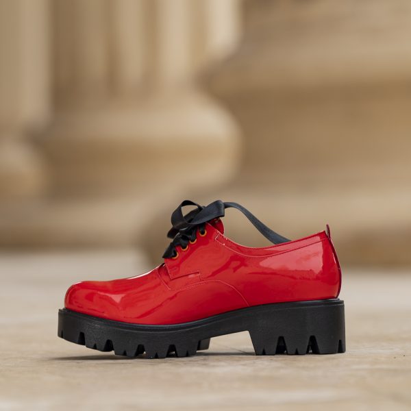 Pantofi Dama cu Siret Renate Corai - imagine 2
