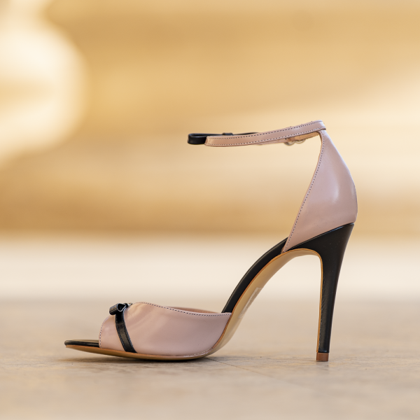 Sandale Dama din Piele Naturala Louise Nude - imagine 3