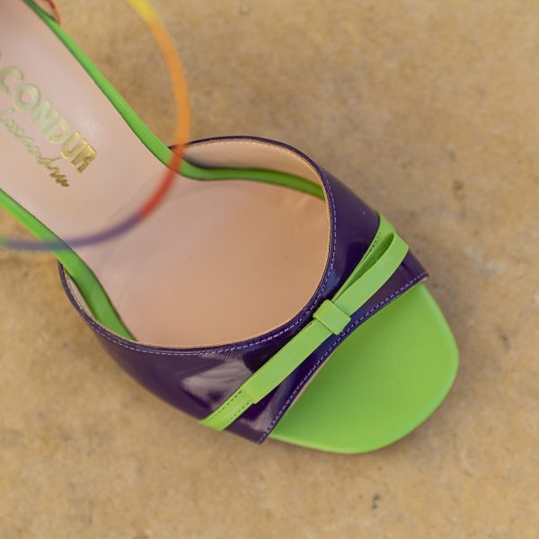 Sandale Dama din Piele Naturala Louise Rainbow - imagine 4