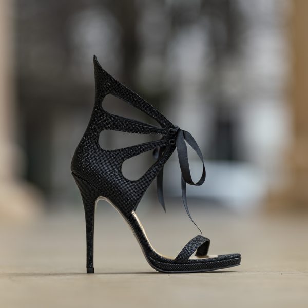 Sandale Dama din Piele Naturala Desiree Black - imagine 6
