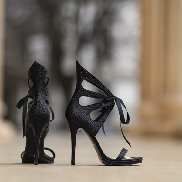 Sandale Dama din Piele Naturala Desiree Black - imagine 5