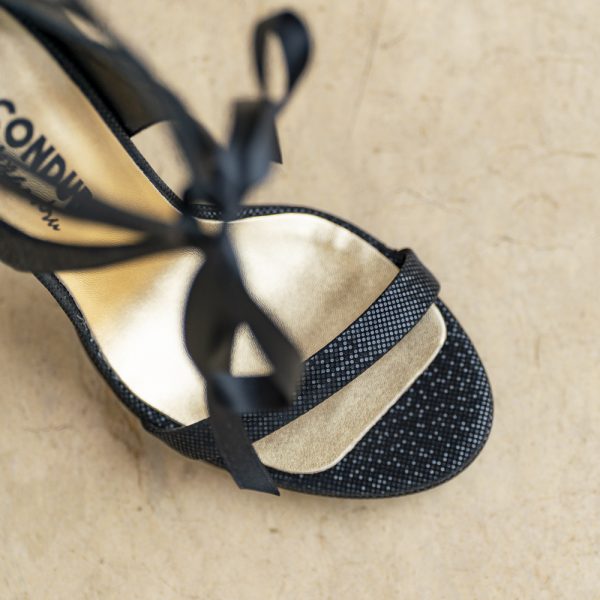 Sandale Dama din Piele Naturala Desiree Black - imagine 4