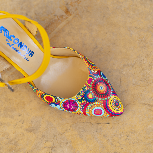 Pantofi Dama Cu Toc Gros Jolie Happy - imagine 2