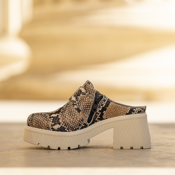 Saboti Dama Makara Print Camel - imagine 2