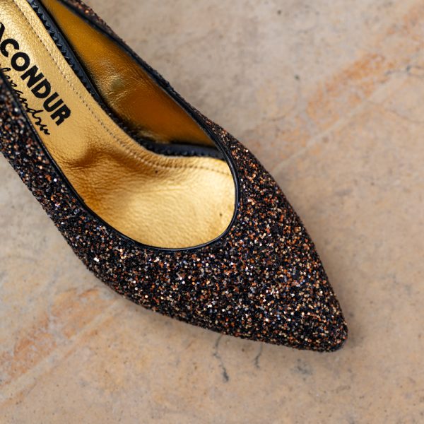 Pantofi Dama Toc Gros Chaterine Shine - imagine 2