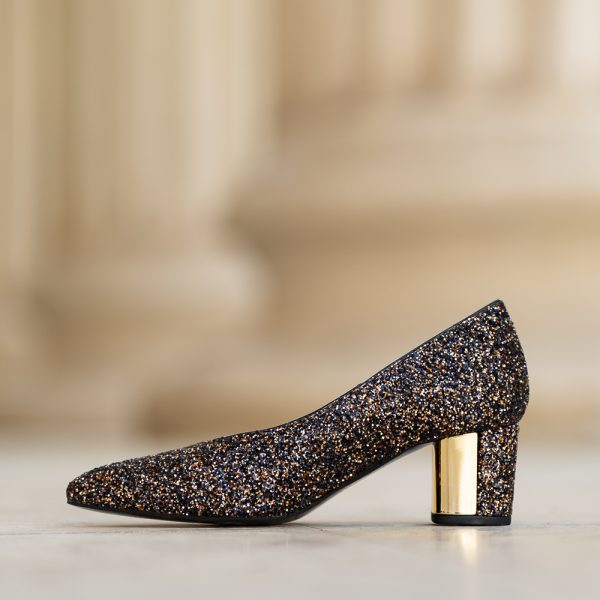 Pantofi Dama Toc Gros Chaterine Shine - imagine 3