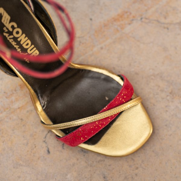 Sandale Dama din Piele Naturala Chloe Rouge - imagine 3