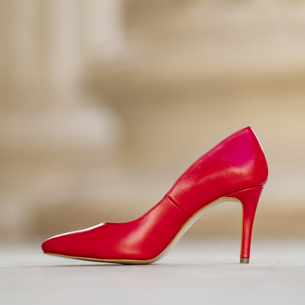 Pantofi Stiletto Adele Red 2 - imagine 2