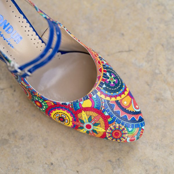Pantofi Dama Cu Toc Gros Fantasy Happy - imagine 3