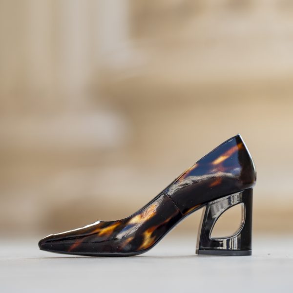 Pantofi Dama cu Toc Gros Ondine Aramis - imagine 2