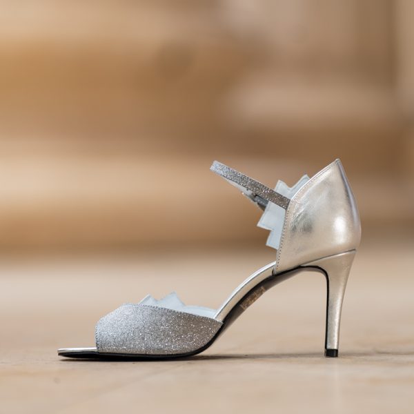 Sandale Dama din Piele Naturala Enya Argento - imagine 2
