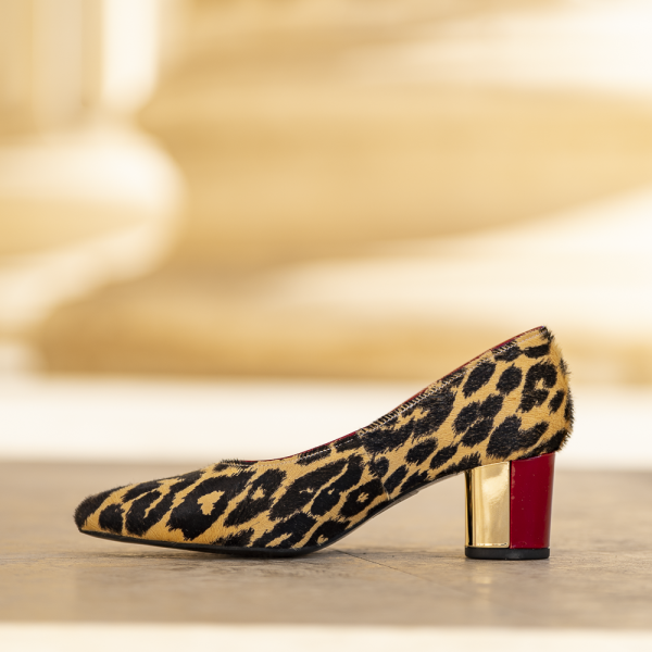 Pantofi Dama cu Toc Gros Catherine Sauvage - imagine 2