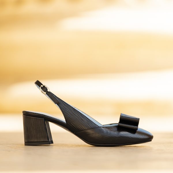 Sandale Dama din Piele Naturala Joy Night - imagine 3