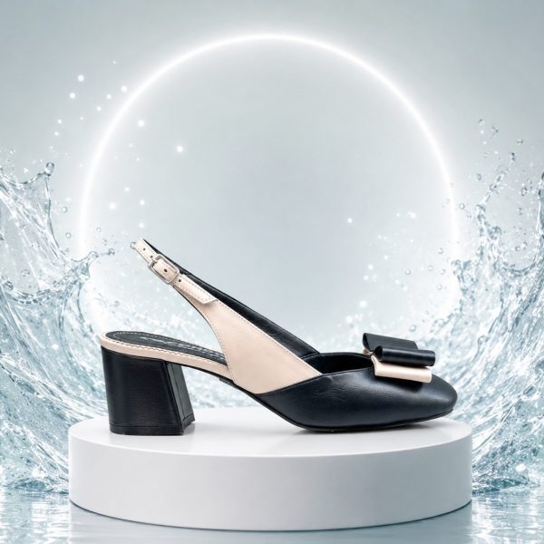 Sandale Dama din Piele Naturala Joy Bleumarin - imagine 5