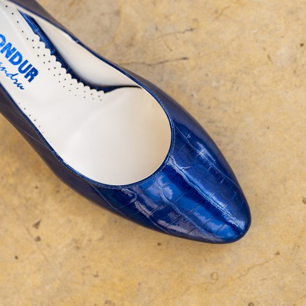 Pantofi Dama Cu Toc Gros Eveline Cobalt - imagine 3