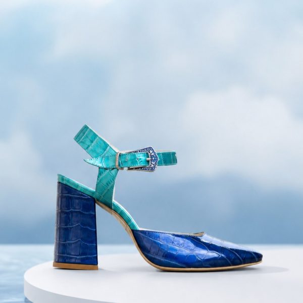 Pantofi Dama Cu Toc Gros Jolie Fantezie - imagine 2