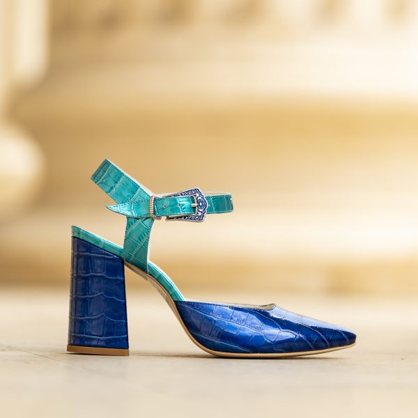 Pantofi Dama Cu Toc Gros Jolie Fantezie - imagine 3