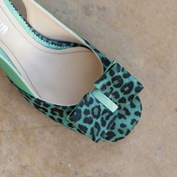 Sandale Dama din Piele Naturala Joy Turquoise - imagine 3