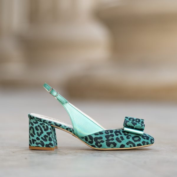 Sandale Dama din Piele Naturala Joy Turquoise - imagine 2