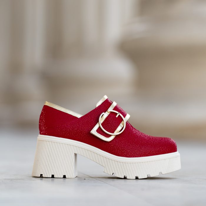 Pantofi Dama Cu Talpa Groasa Galya Red Dots