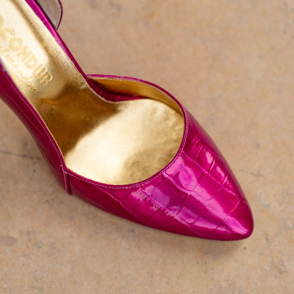Pantofi Stiletto Aime Fuchsia - imagine 3