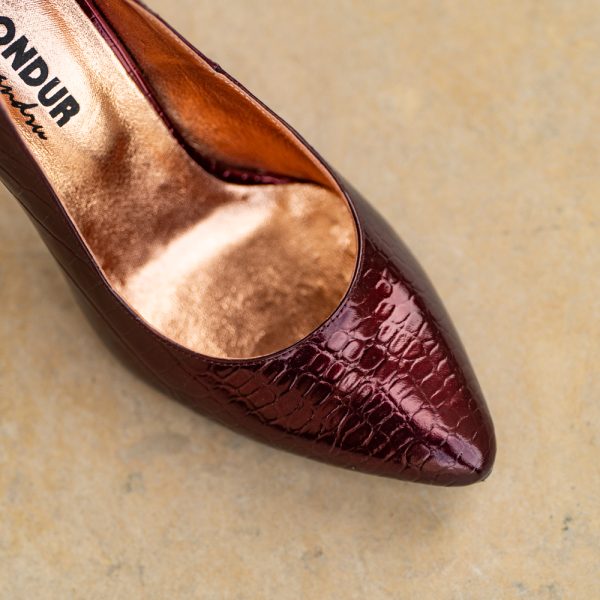 Pantofi Stiletto Adele Bordo - imagine 3