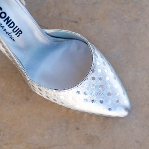 Pantofi Stiletto Aime Print Argento - imagine 3