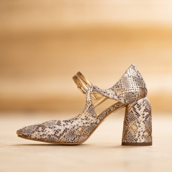 Pantofi Dama Cu Toc Gros Fantasy Amazing - imagine 3