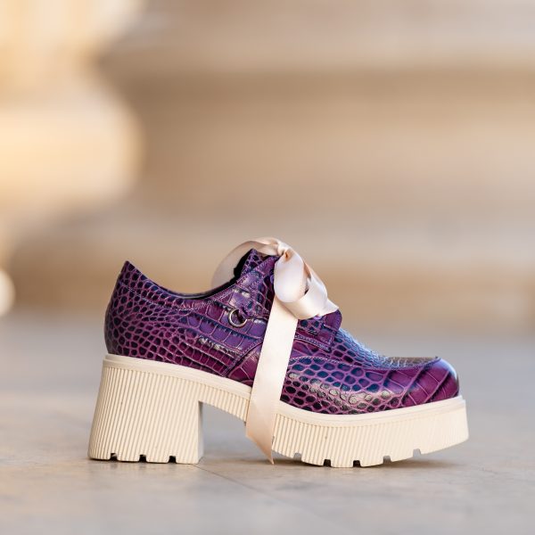 Pantofi Dama cu Talpa Groasa Amani Mauve