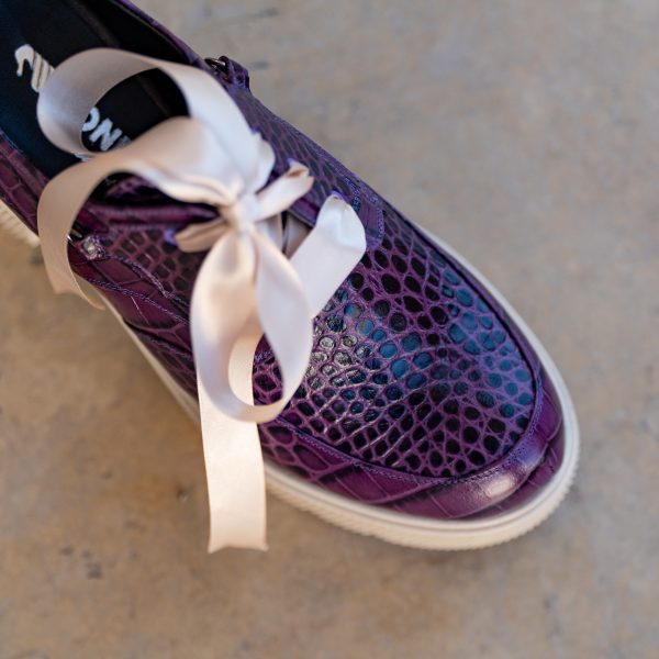 Pantofi Dama cu Talpa Groasa Amani Mauve - imagine 3